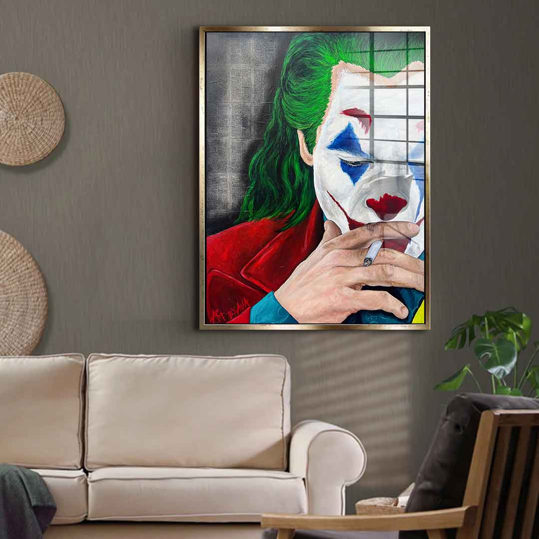 Smoking Joker - acrylic glass