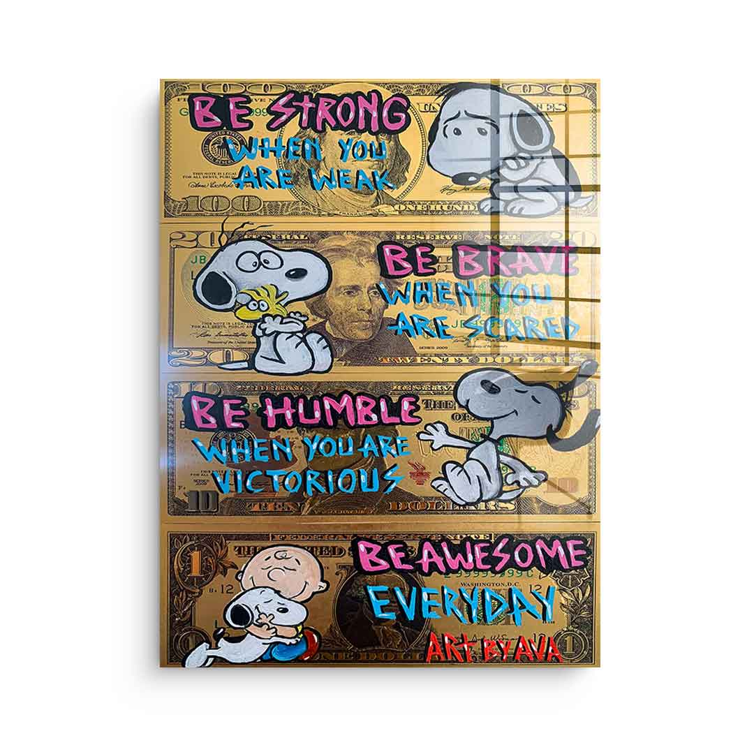 Awesome Snoopy - acrylic glass