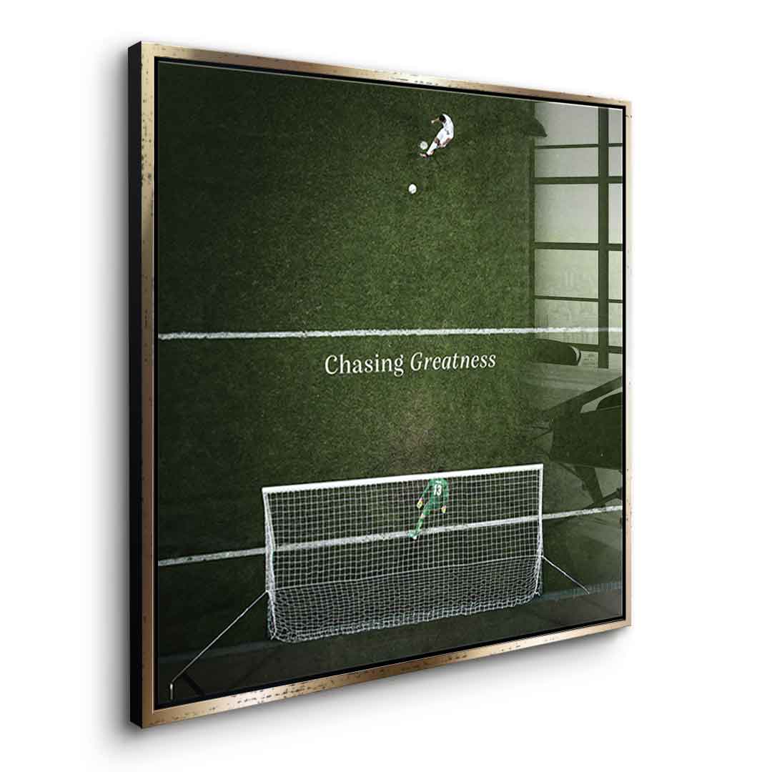 Chasing Greatness #Soccer - Square Edition - acrylic glass