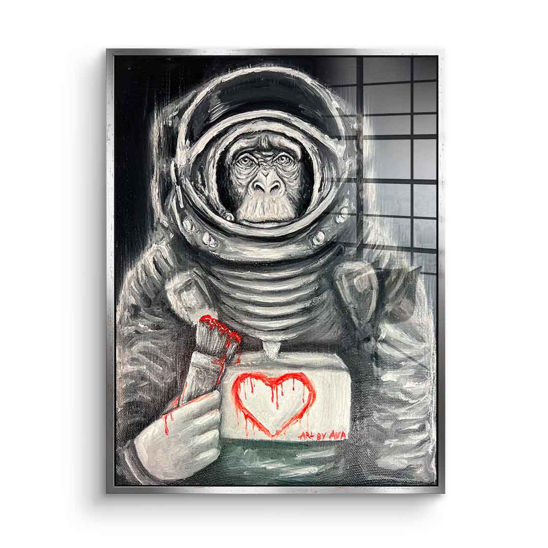 Space Monkey - acrylic glass