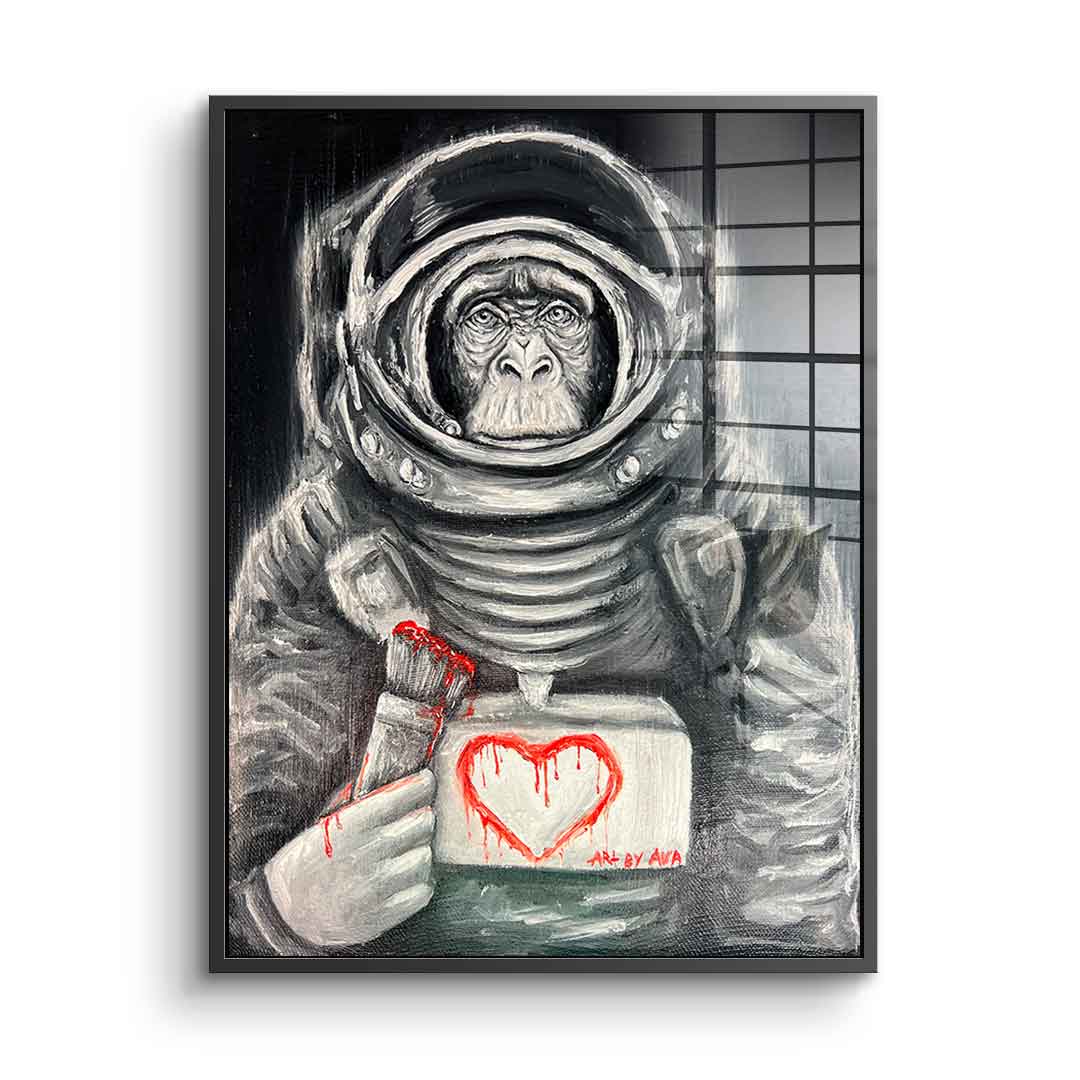 Space Monkey - acrylic glass