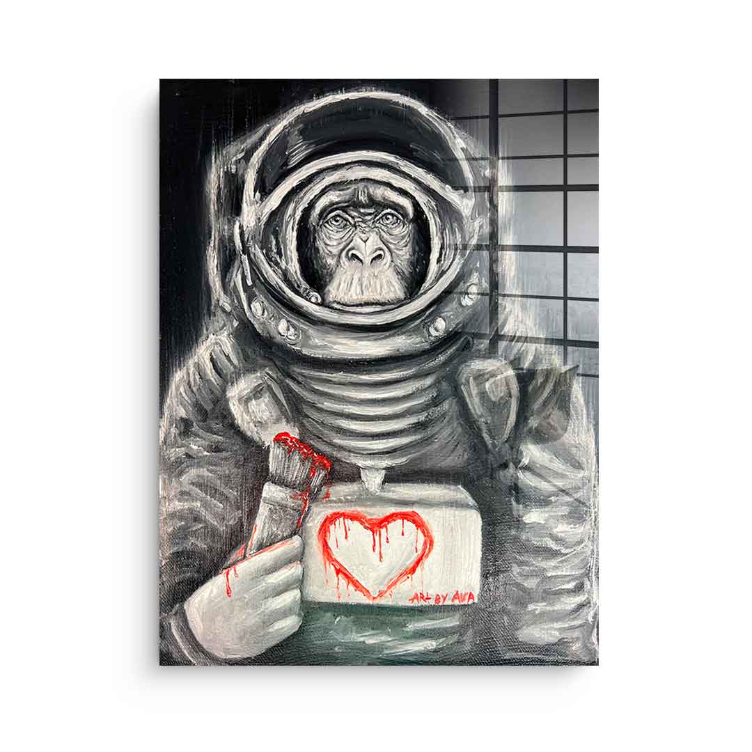 Space Monkey - acrylic glass