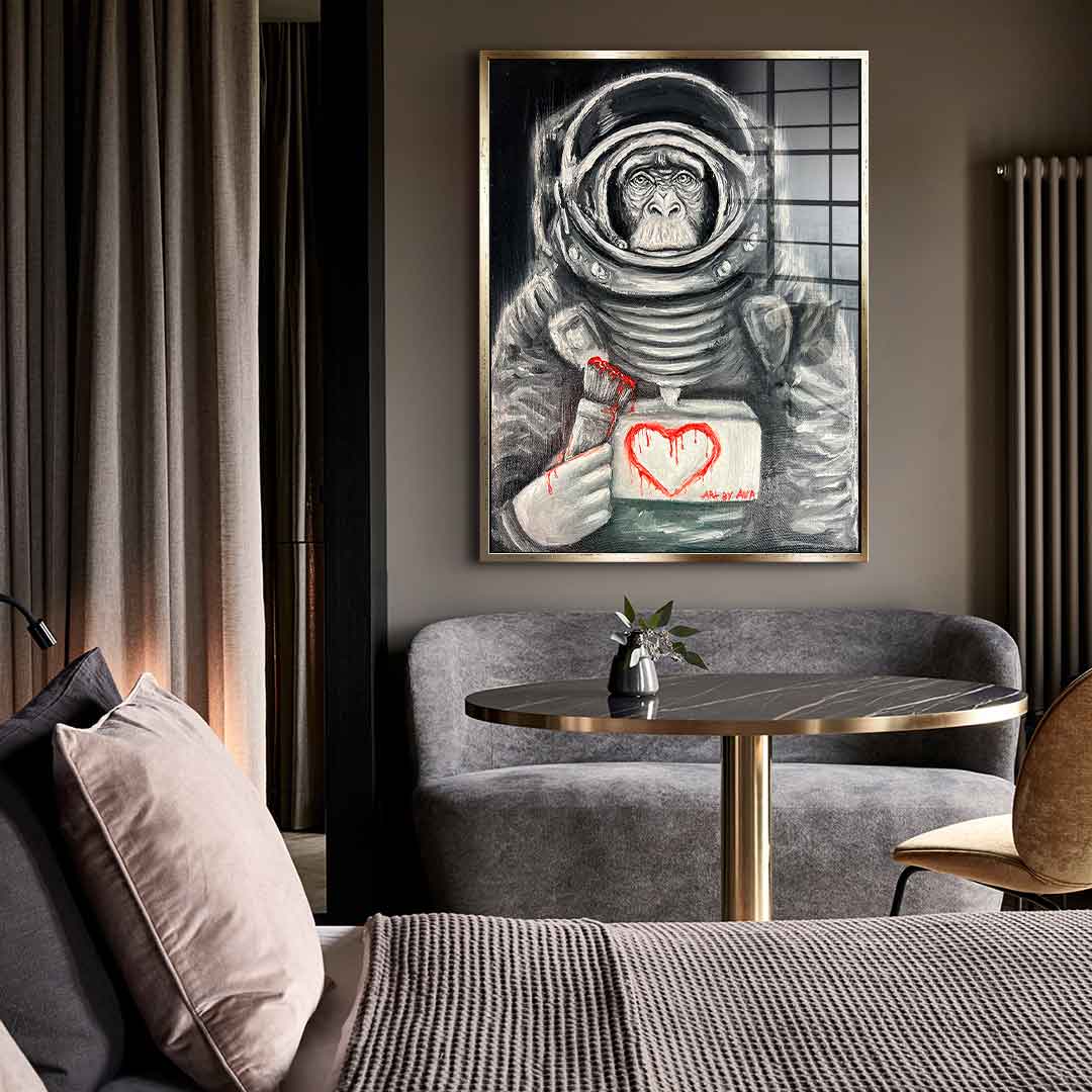 Space Monkey - acrylic glass