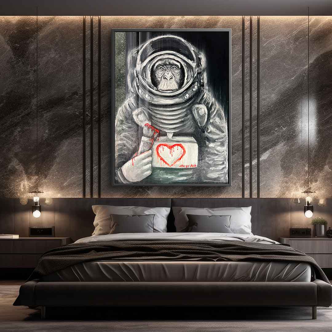 Space Monkey - acrylic glass