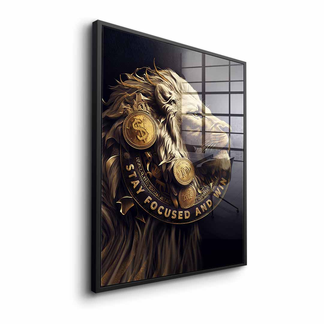 Stay Focused and Win - acrylic glass