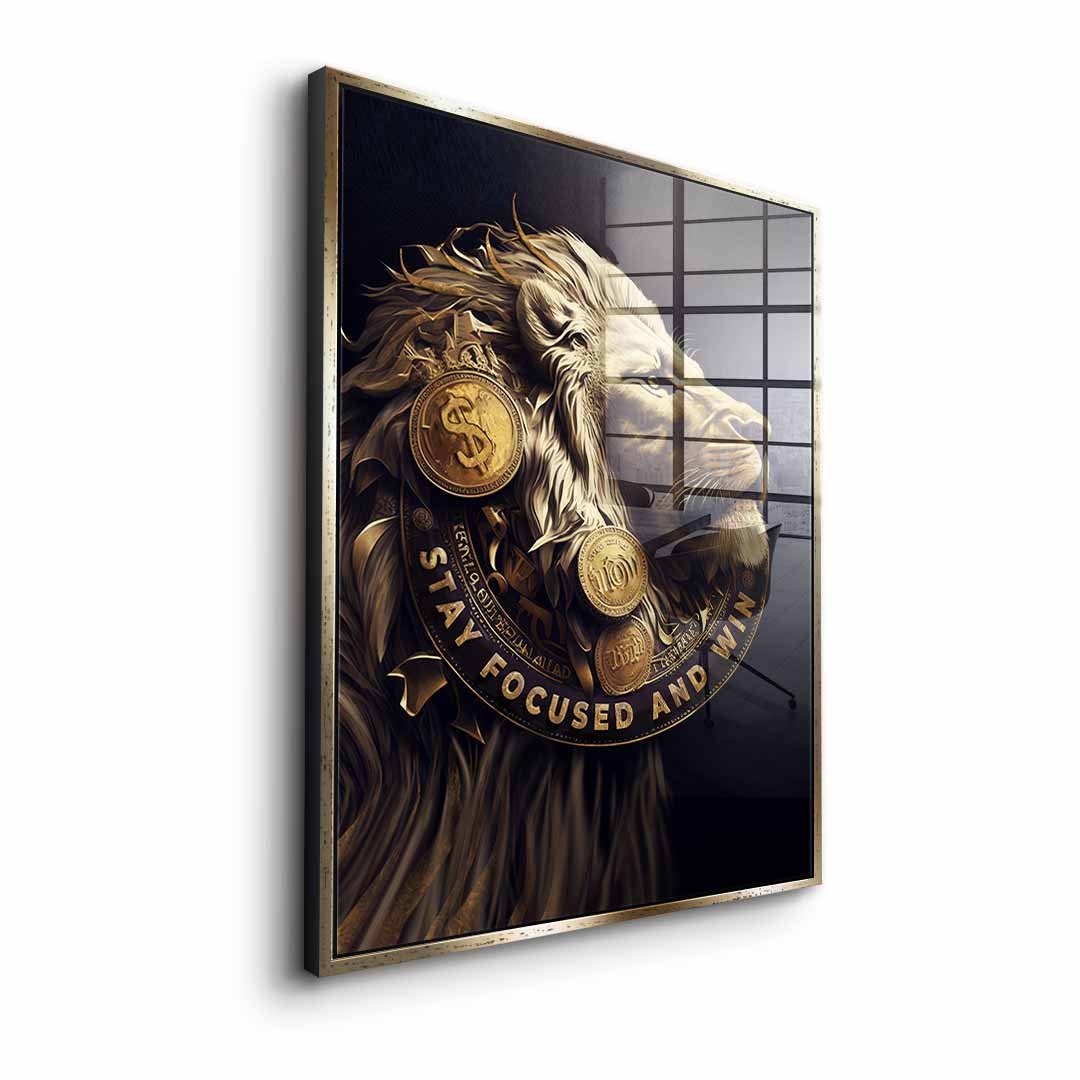 Stay Focused and Win - acrylic glass