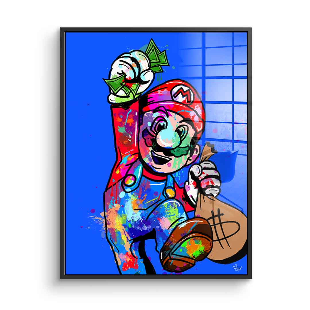 Super Mario Hustle - acrylic glass