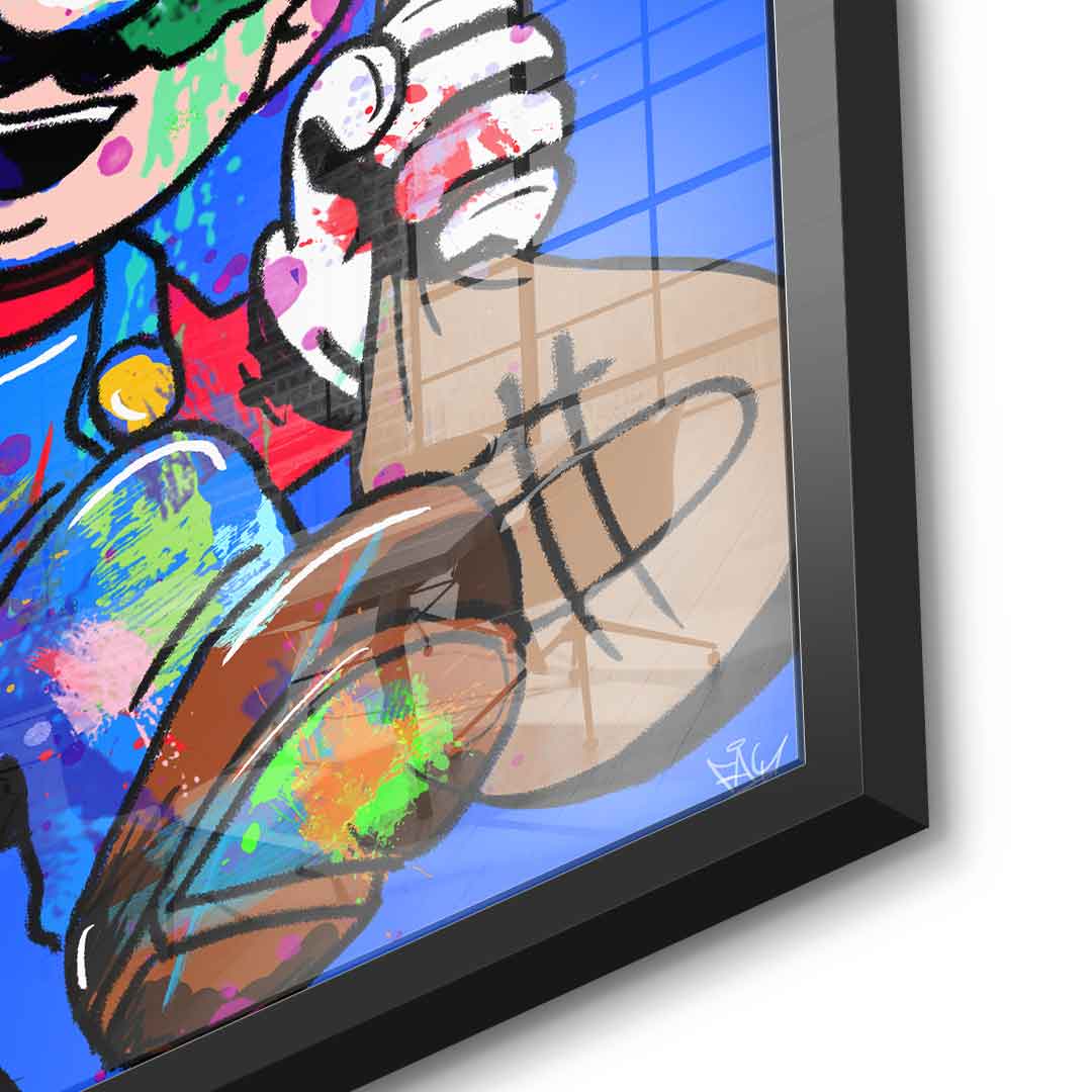 Super Mario Hustle - acrylic glass