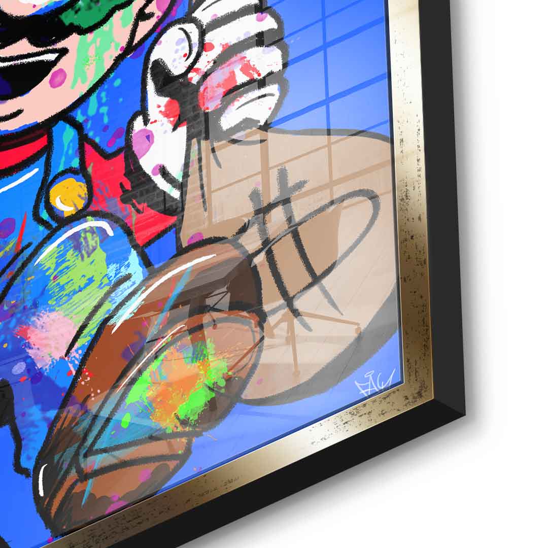 Super Mario Hustle - acrylic glass