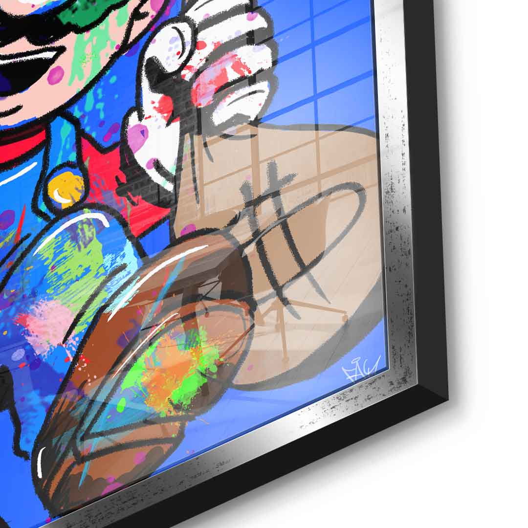 Super Mario Hustle - acrylic glass