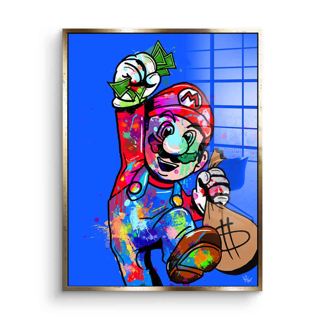 Super Mario Hustle - acrylic glass