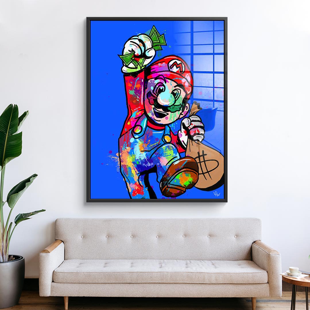 Super Mario Hustle - acrylic glass