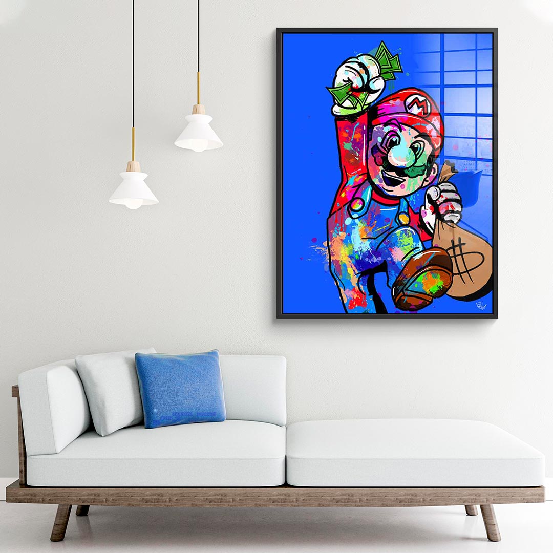 Super Mario Hustle - acrylic glass