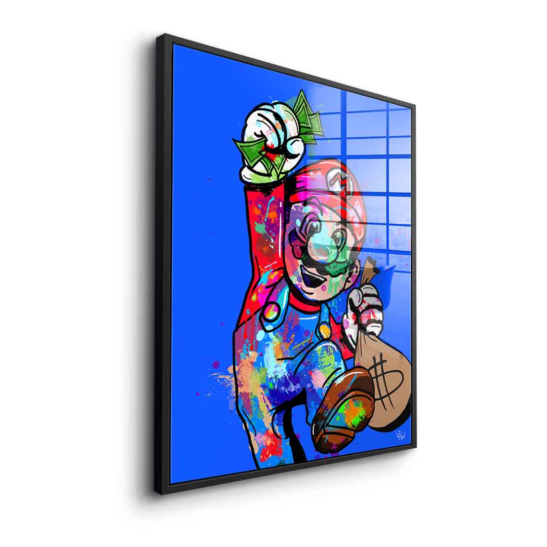 Super Mario Hustle - acrylic glass