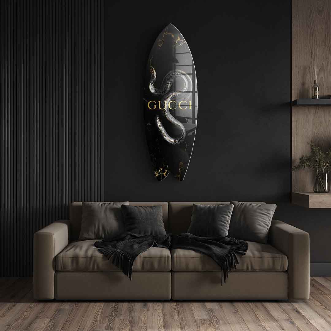 Surfboard Luxury Snake - acrylic glass