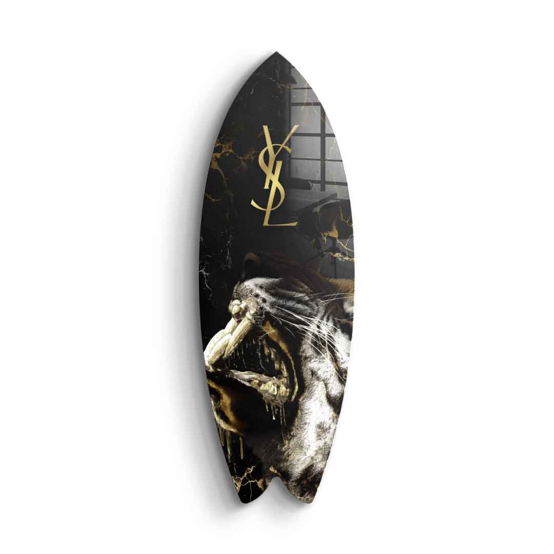 Surfboard Luxury Tiger - acrylic glass