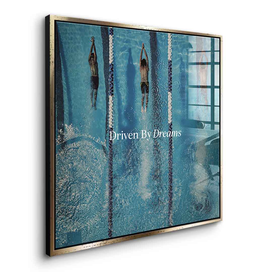 Driven by dreams #Swimming - Square Edition -<tc>Acrylic Glass Art</tc>