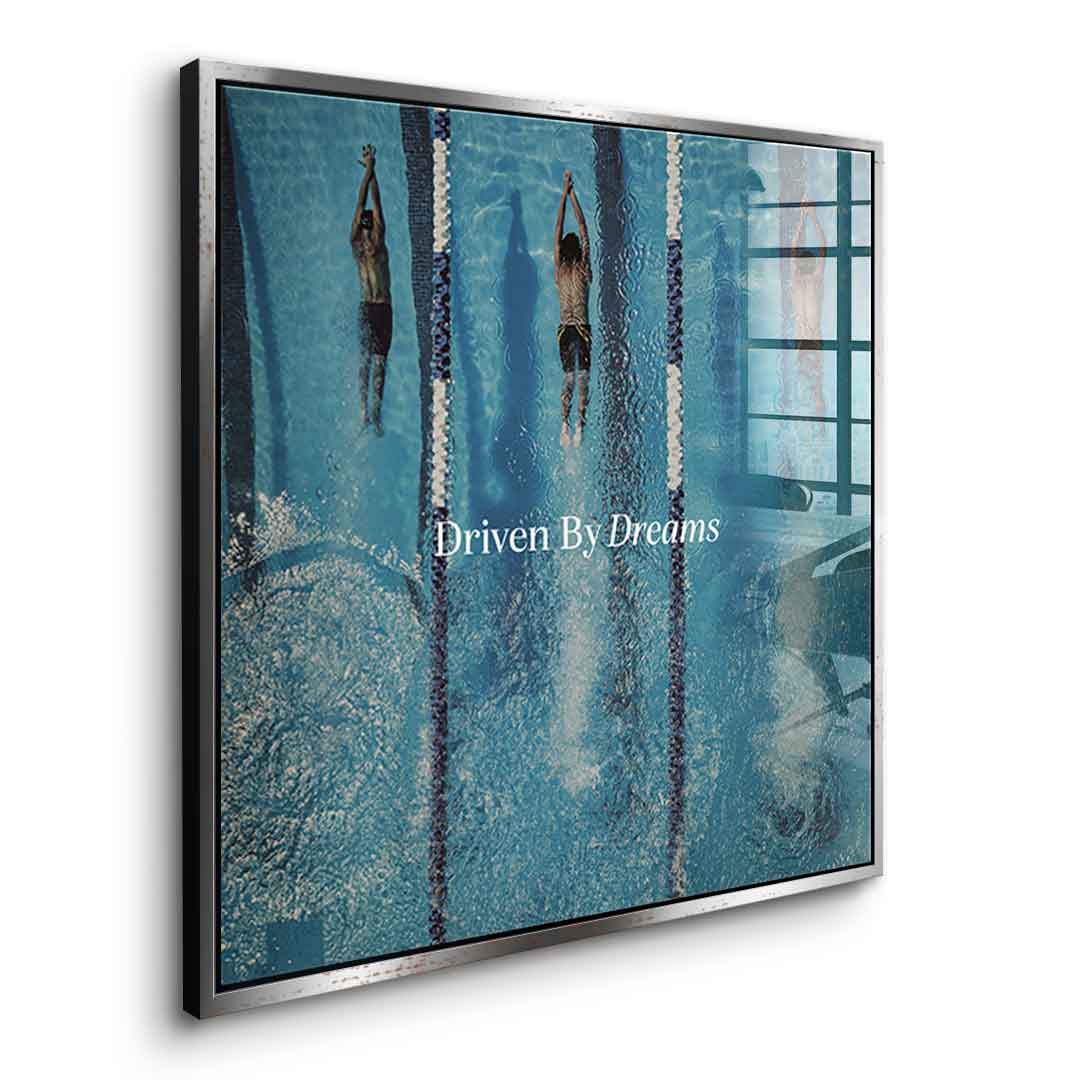 Driven by dreams #Swimming - Square Edition -<tc>Acrylic Glass Art</tc>