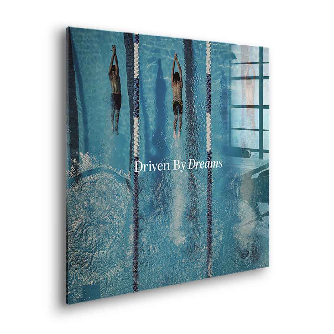 Driven by dreams #Swimming - Square Edition -<tc>Acrylic Glass Art</tc>