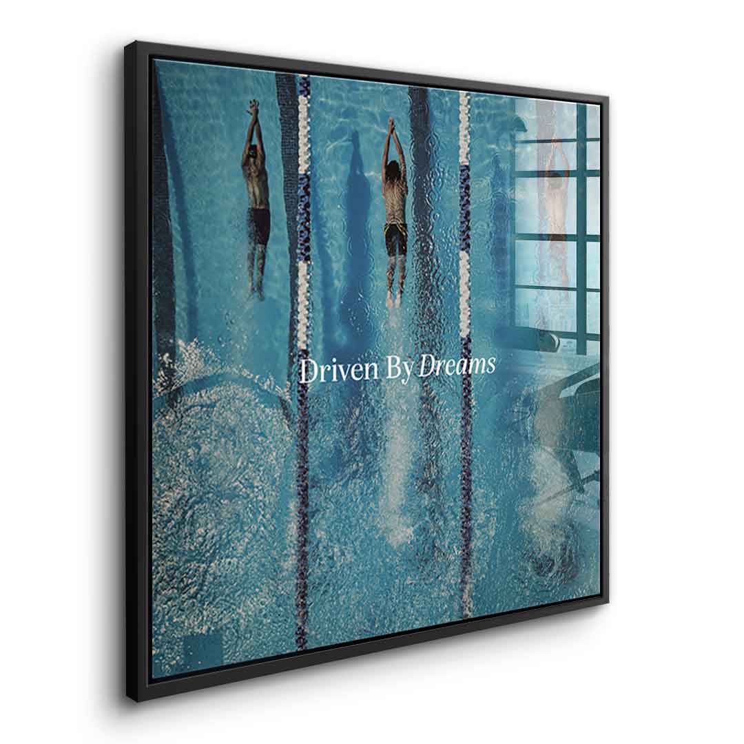 Driven by dreams #Swimming - Square Edition -<tc>Acrylic Glass Art</tc>