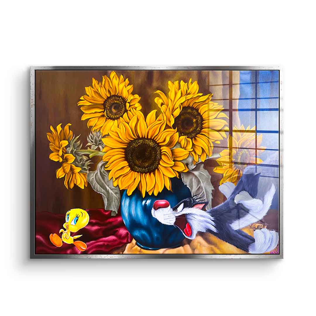 Tweety running - acrylic glass