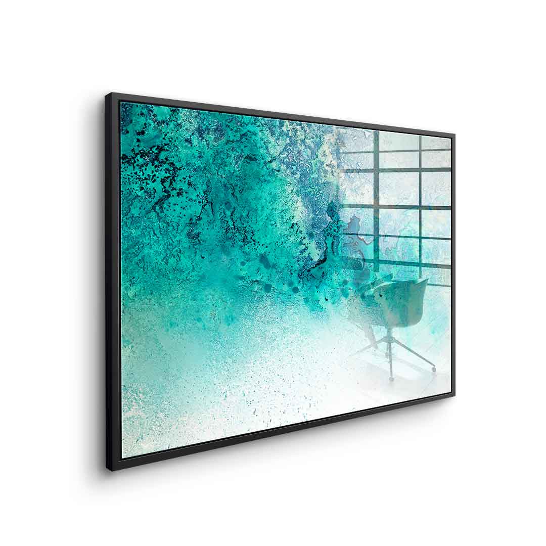 Turquoise Whispering - acrylic glass