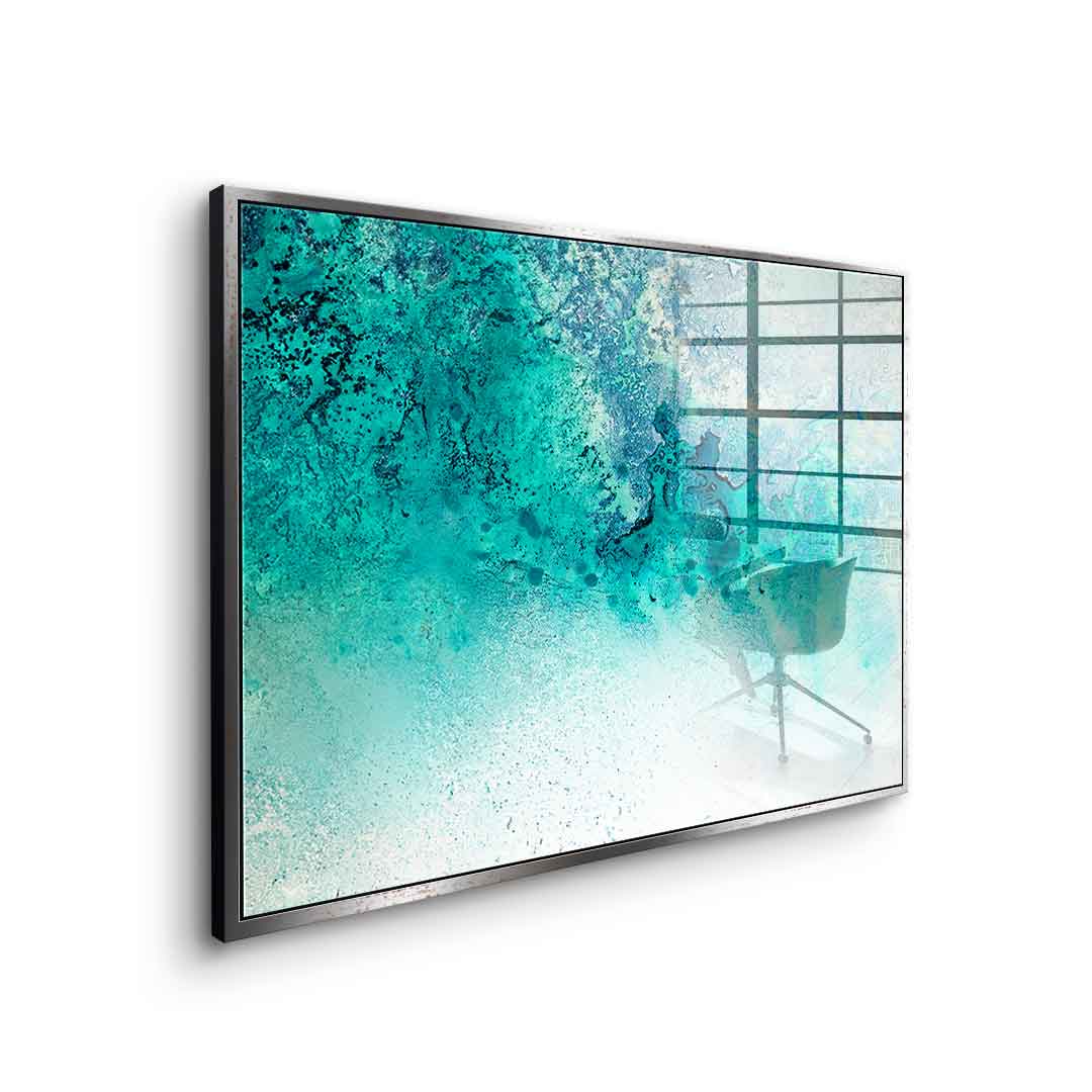 Turquoise Whispering - acrylic glass