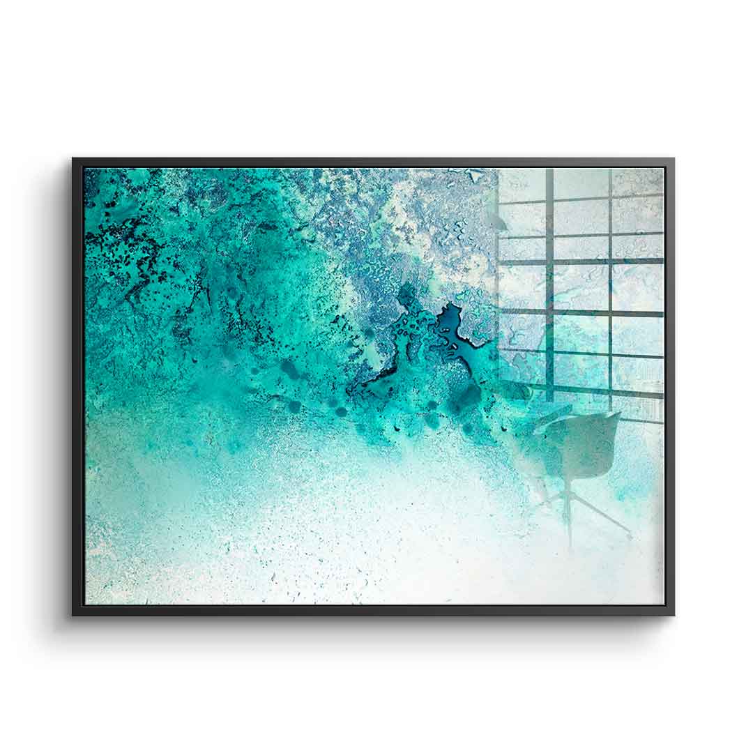 Turquoise Whispering - acrylic glass