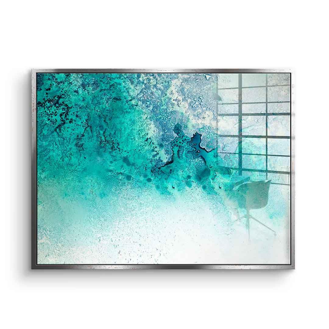 Turquoise Whispering - acrylic glass