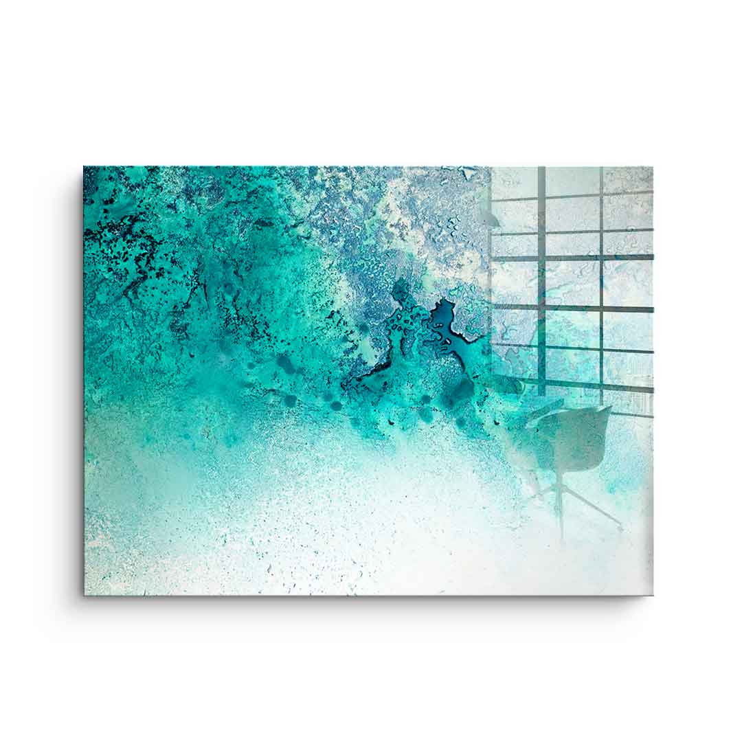 Turquoise Whispering - acrylic glass