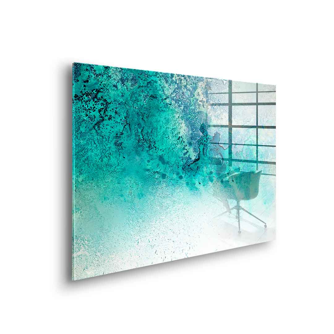 Turquoise Whispering - acrylic glass