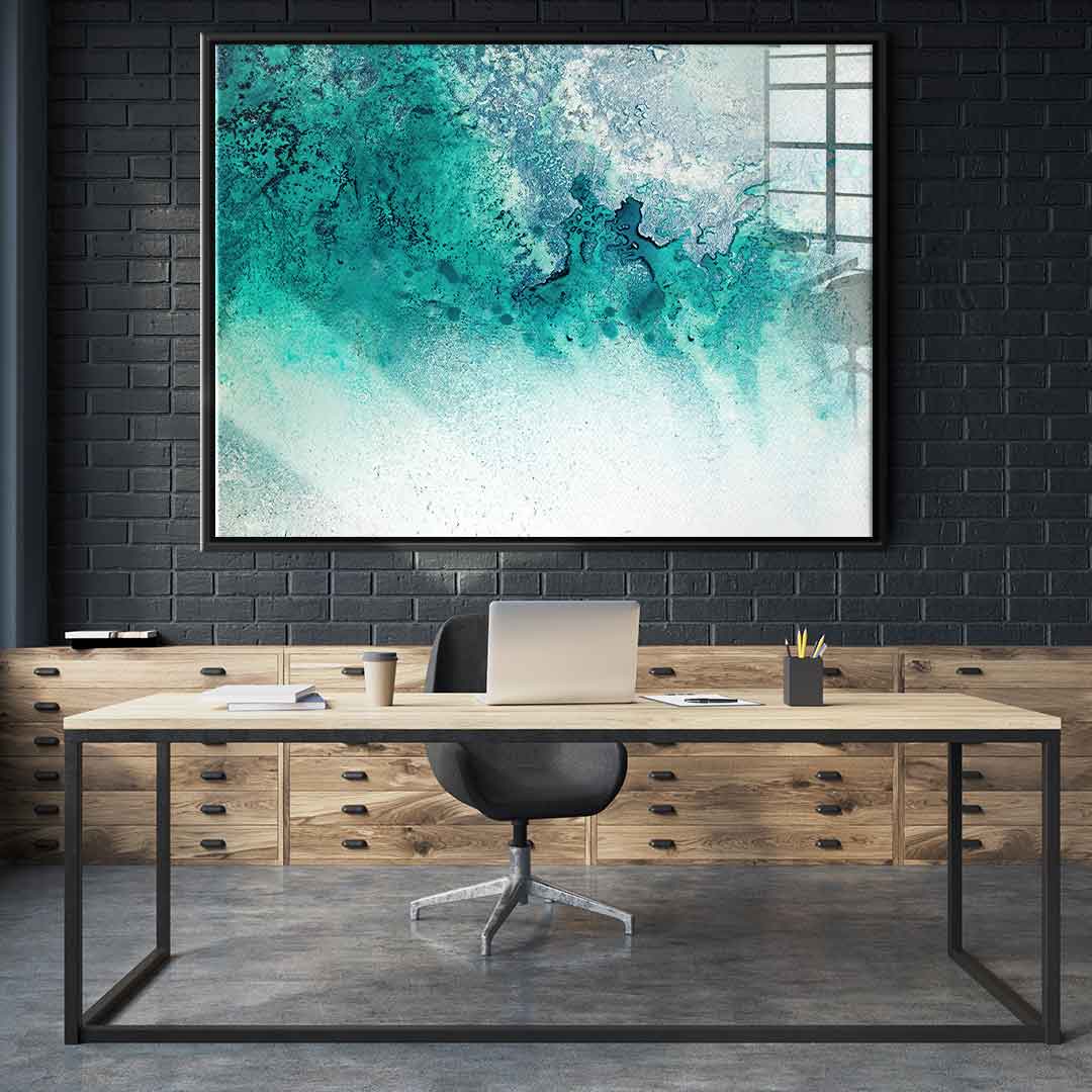 Turquoise Whispering - acrylic glass