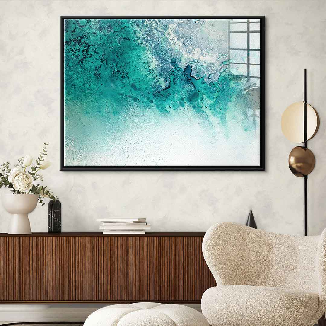 Turquoise Whispering - acrylic glass