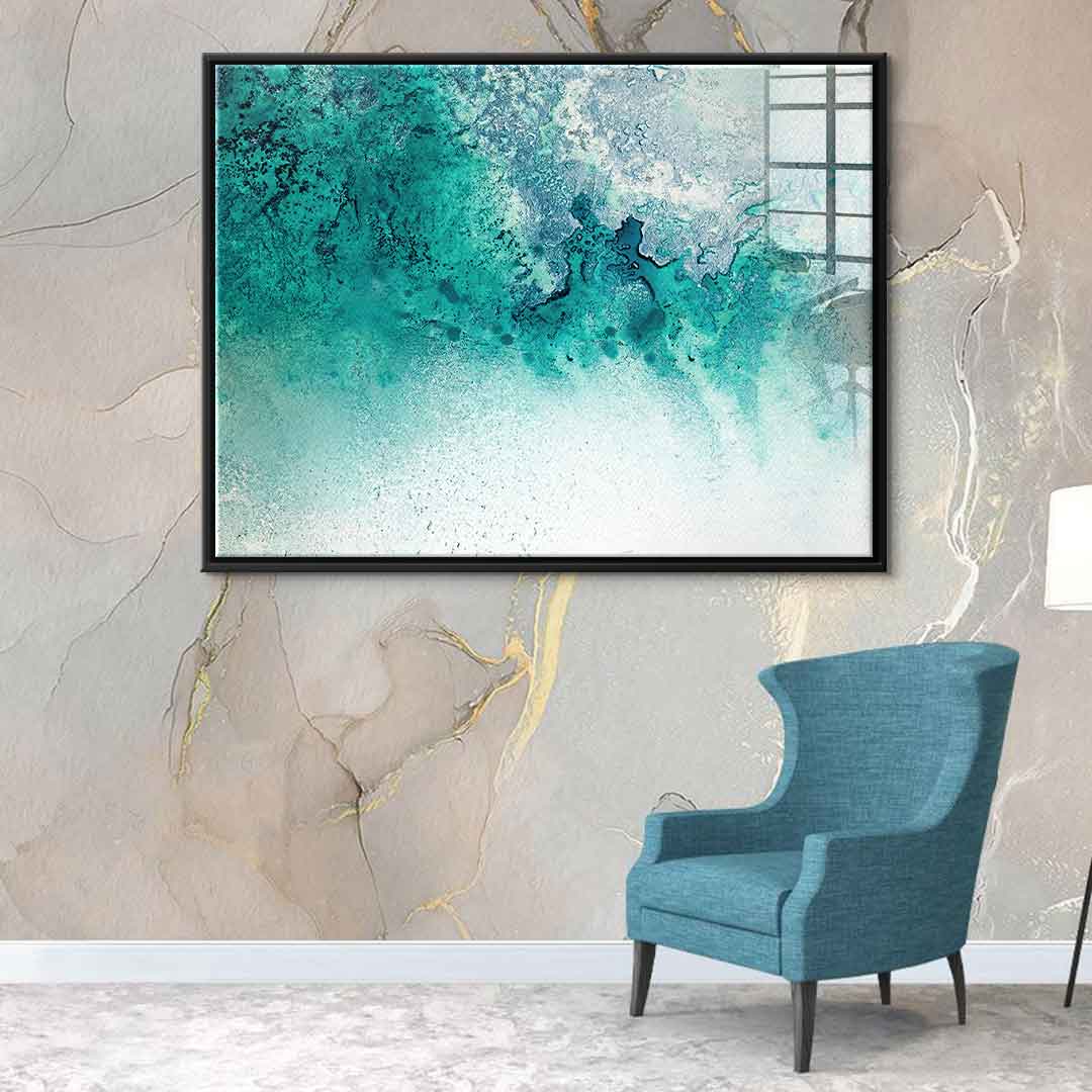 Turquoise Whispering - acrylic glass