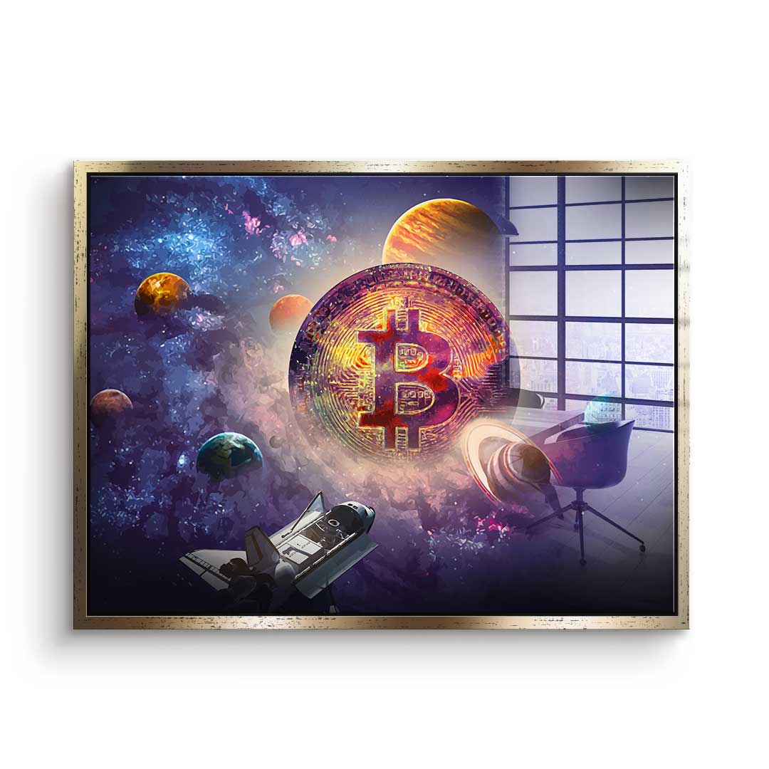 Bitcoin Universe - acrylic glass