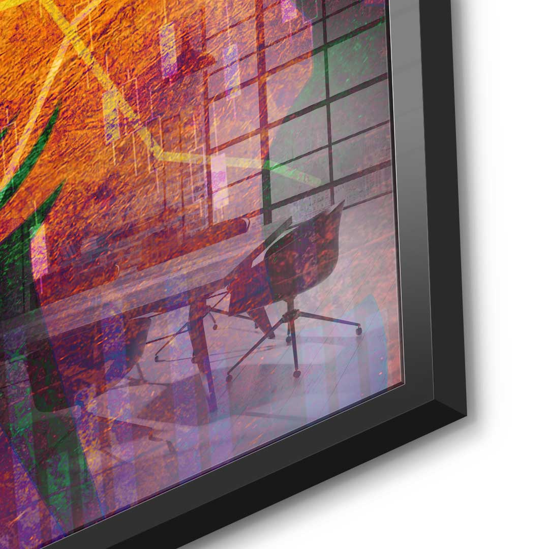 Abstract Stock Market - acrylic glass