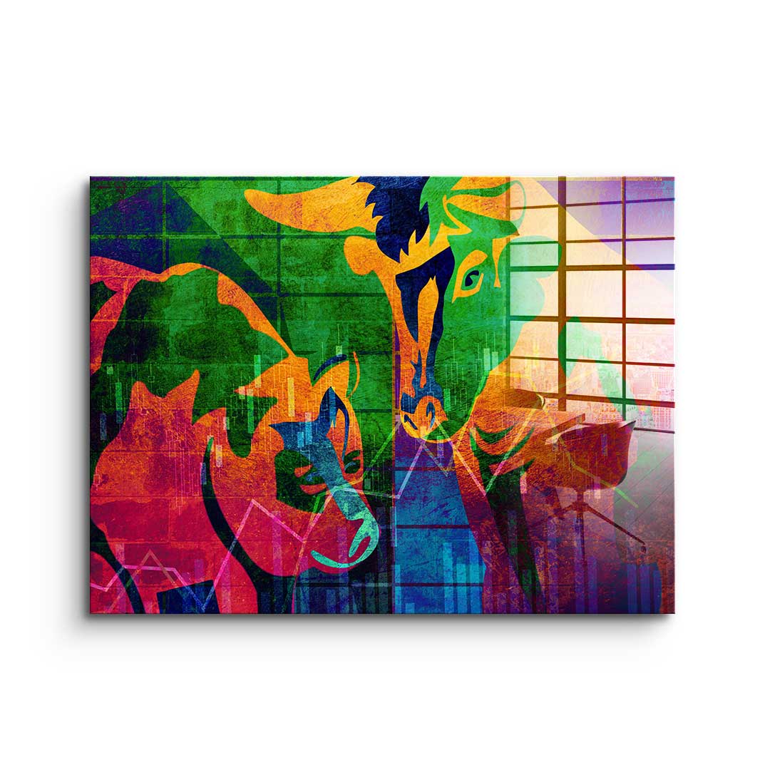 Abstract Stock Market - acrylic glass