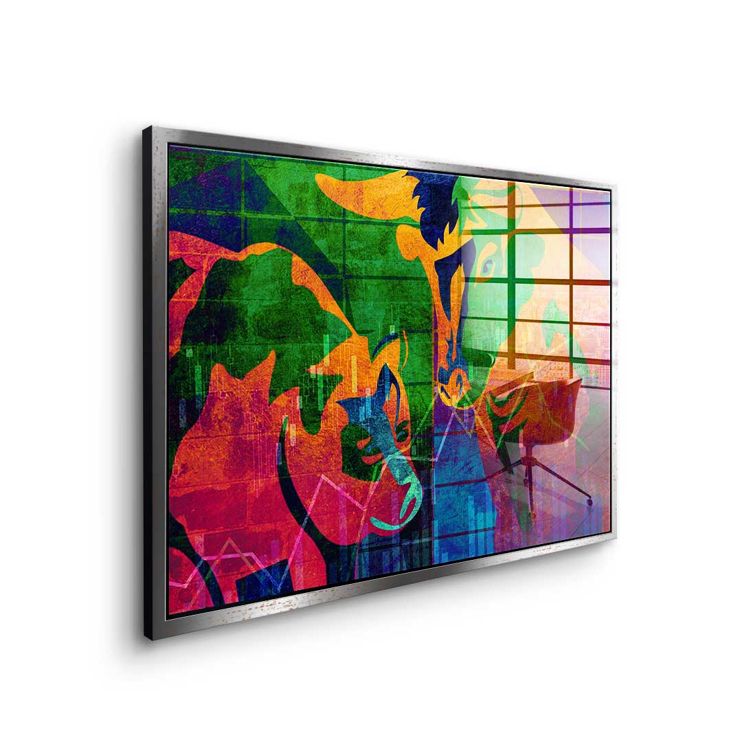 Abstract Stock Market - acrylic glass