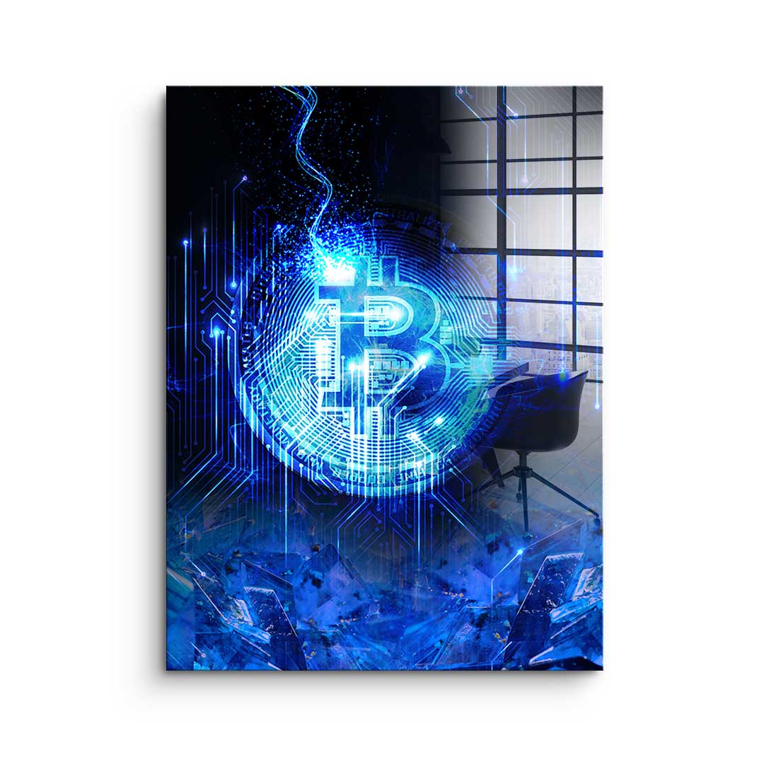 Matrix Bitcoin - acrylic glass