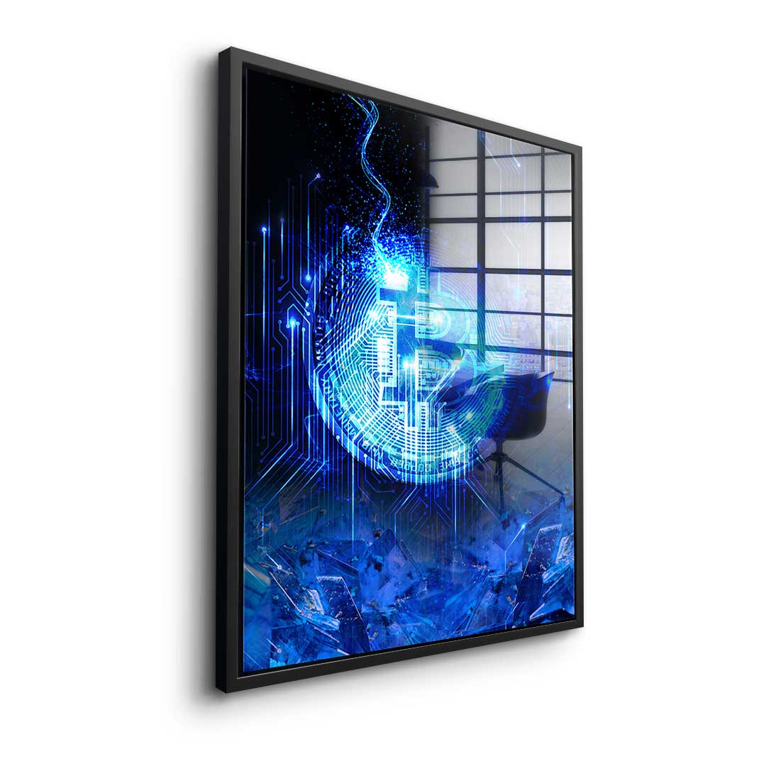 Matrix Bitcoin - acrylic glass