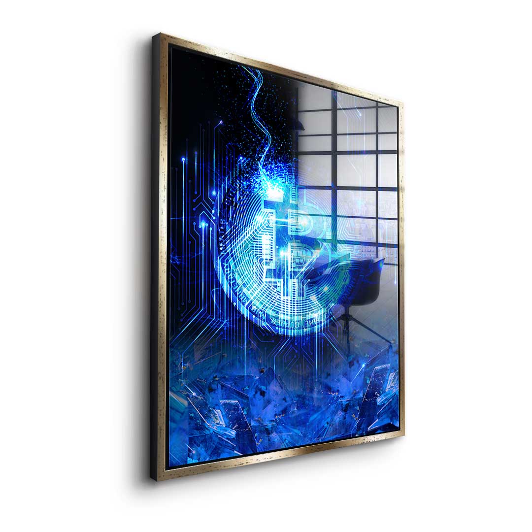 Matrix Bitcoin - acrylic glass