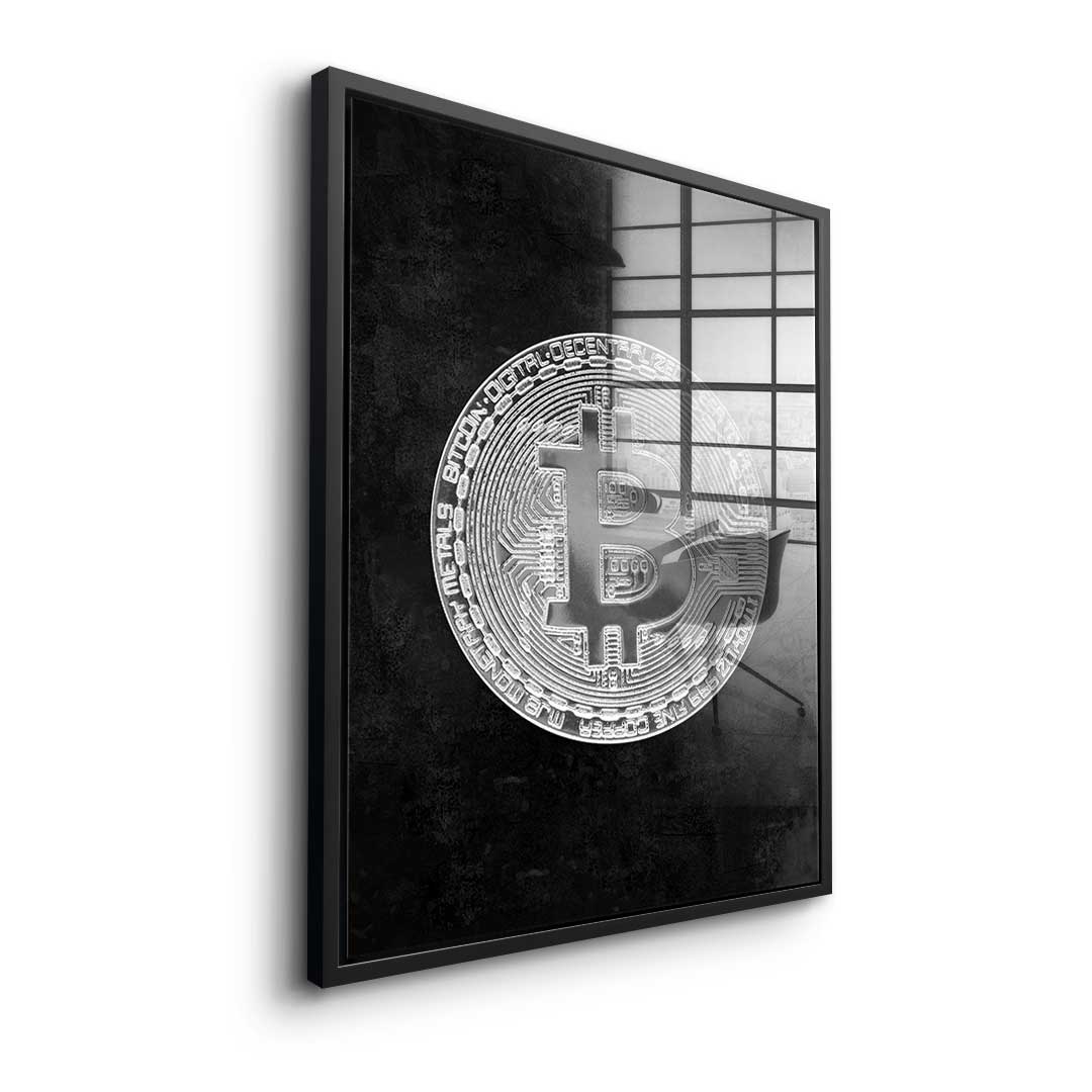 Black Bitcoin - acrylic glass