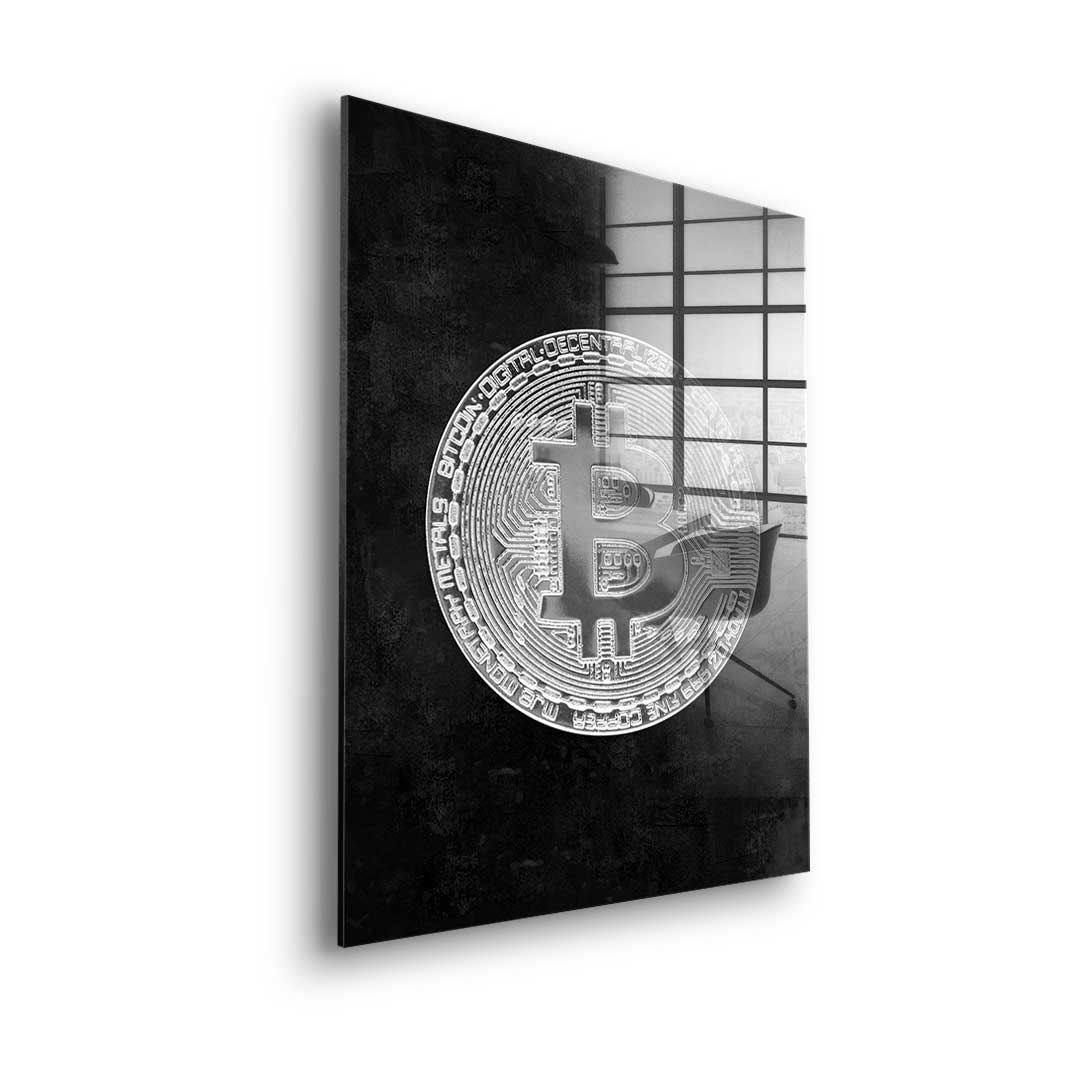 Black Bitcoin - acrylic glass