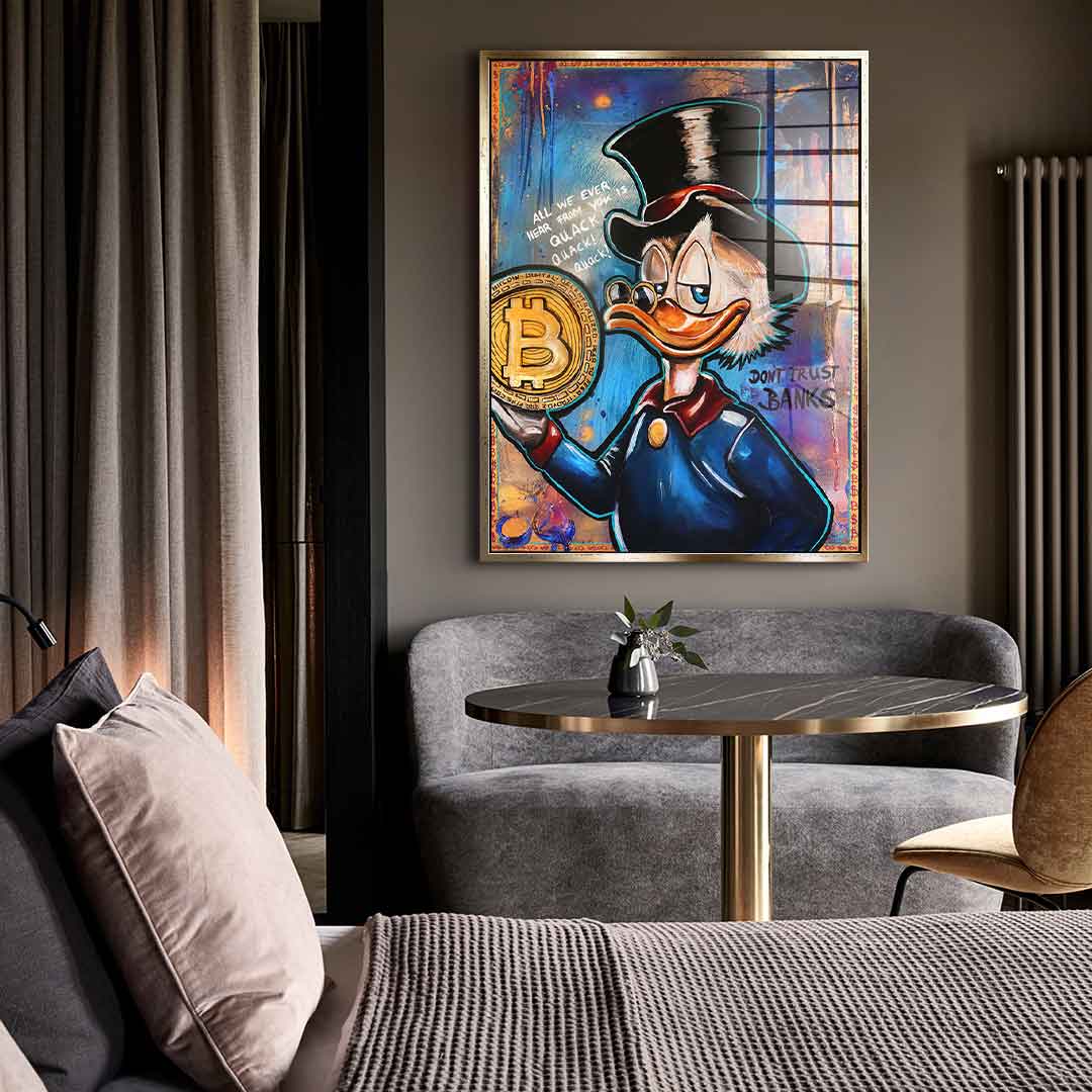 Bitcoin Duck - acrylic glass