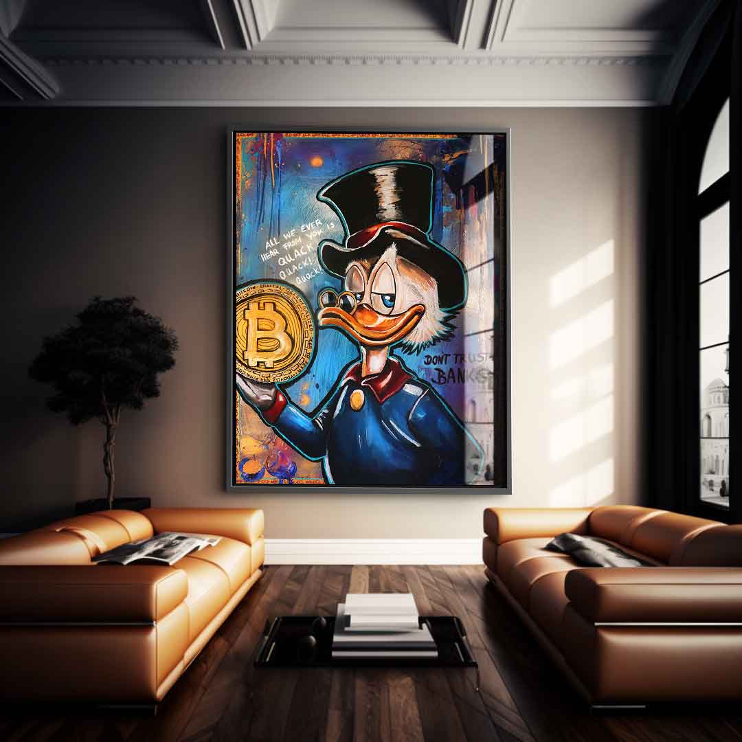 Bitcoin Duck - acrylic glass