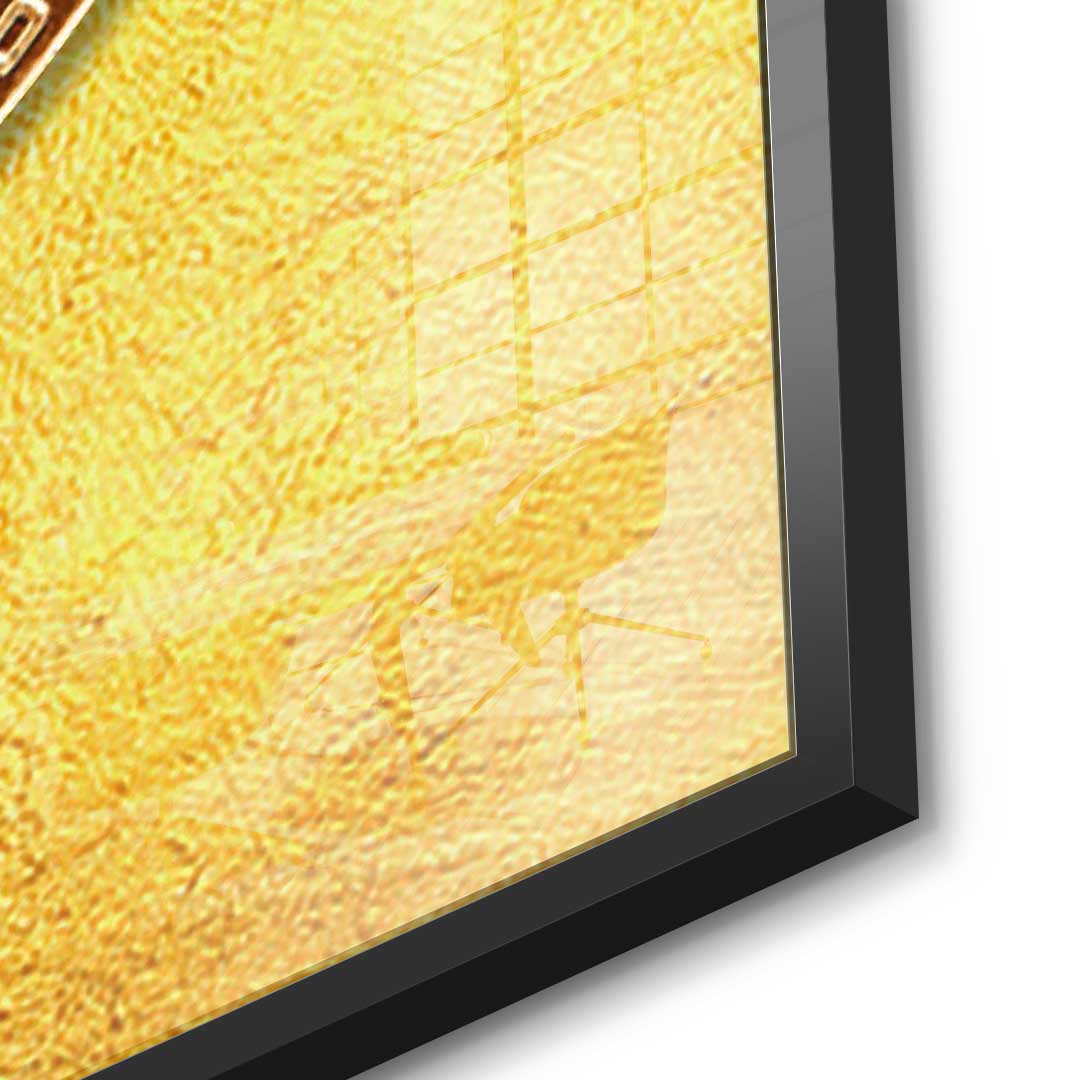 Golden Bitcoin - acrylic glass