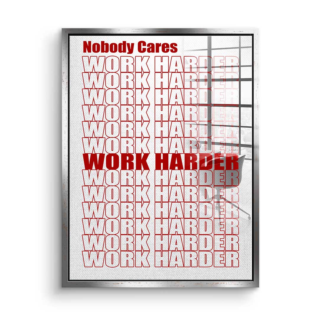 Work Harder Red - acrylic glass