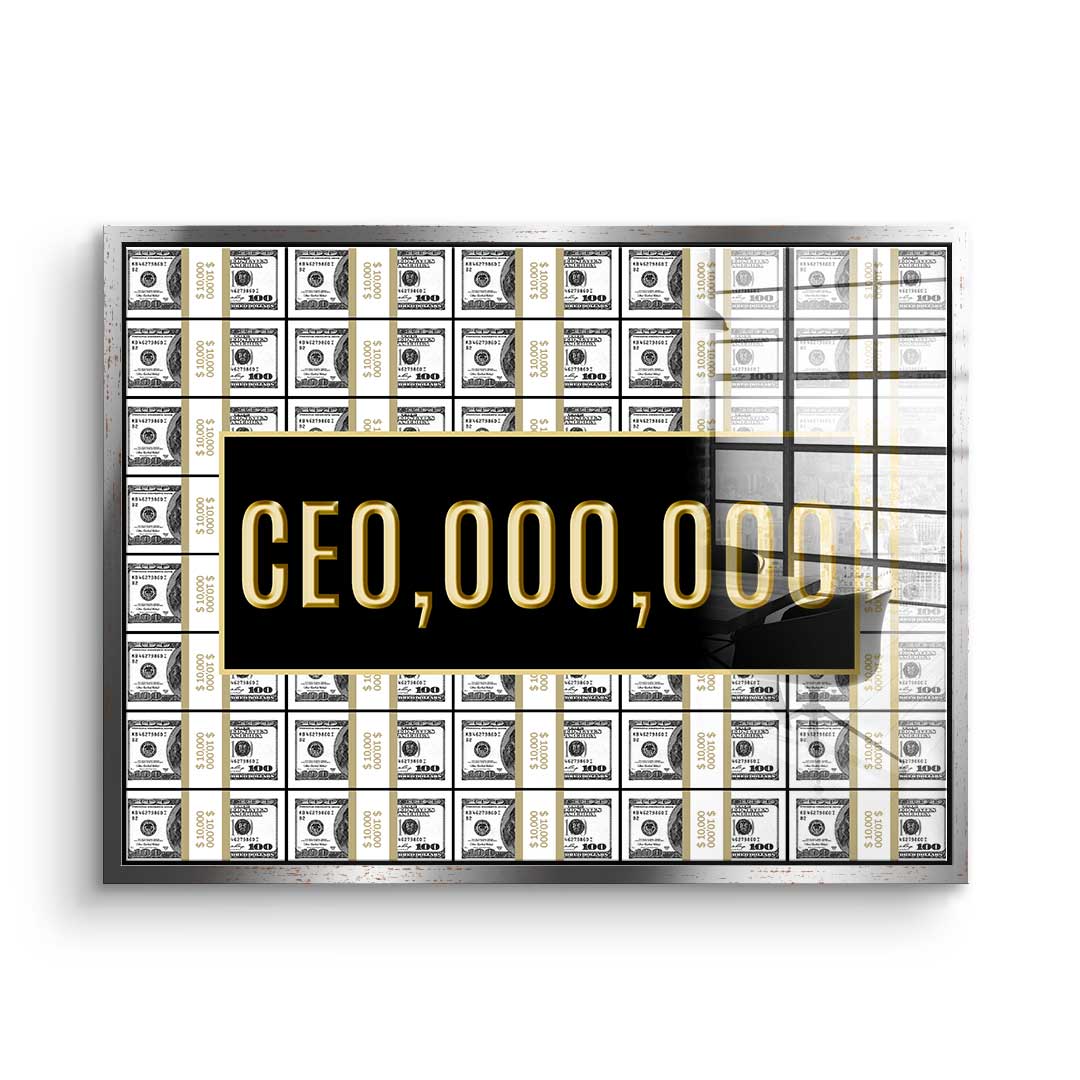 CEO.000,000 acrylic glass