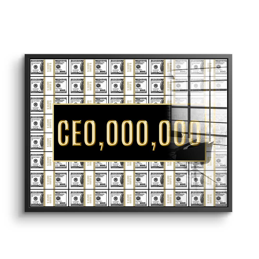 CEO.000,000 acrylic glass