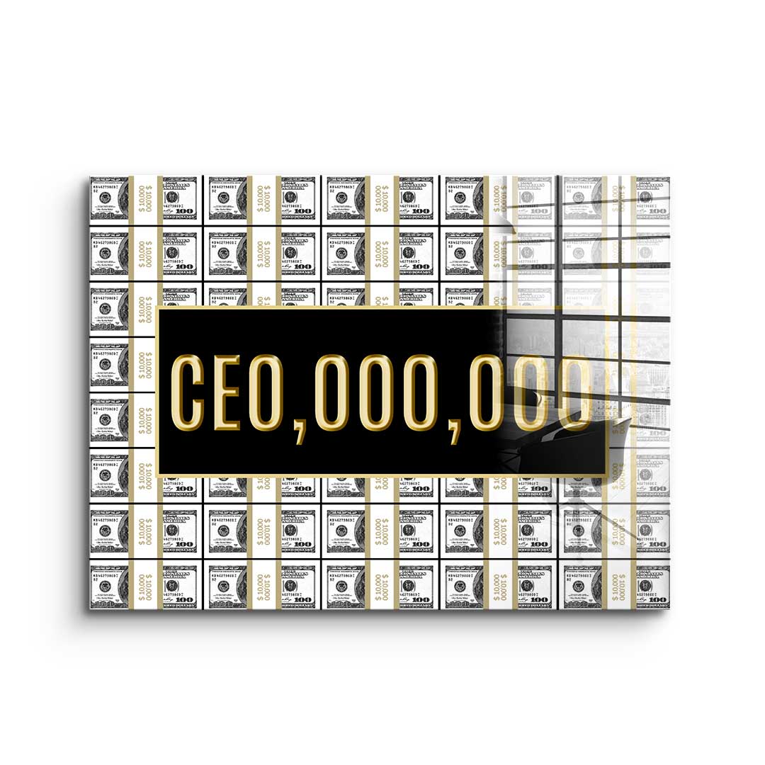 CEO.000,000 acrylic glass